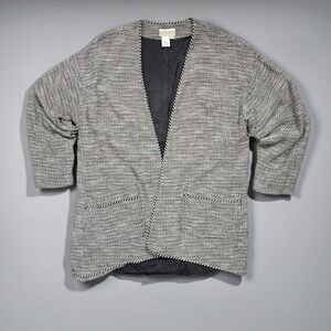 Coldwater Creek VTG Tweed Open‎ Front Jacket Made USA Women's Medium Cardigan